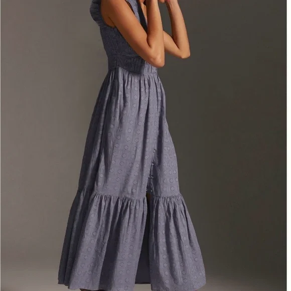 Anthropologie Charcoal Maxi Dress - Picture 4 of 9